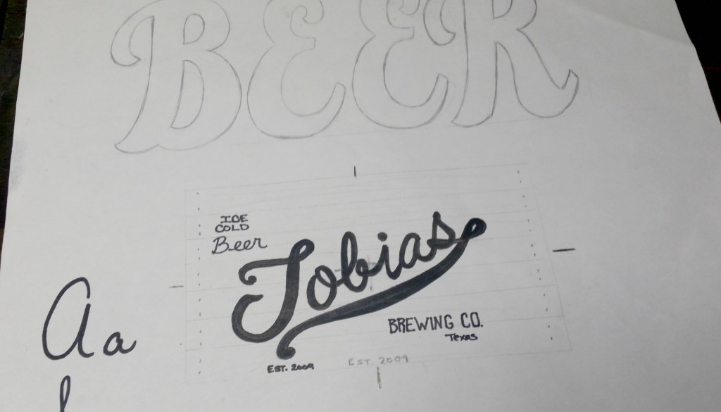 pub-style logo design sketch