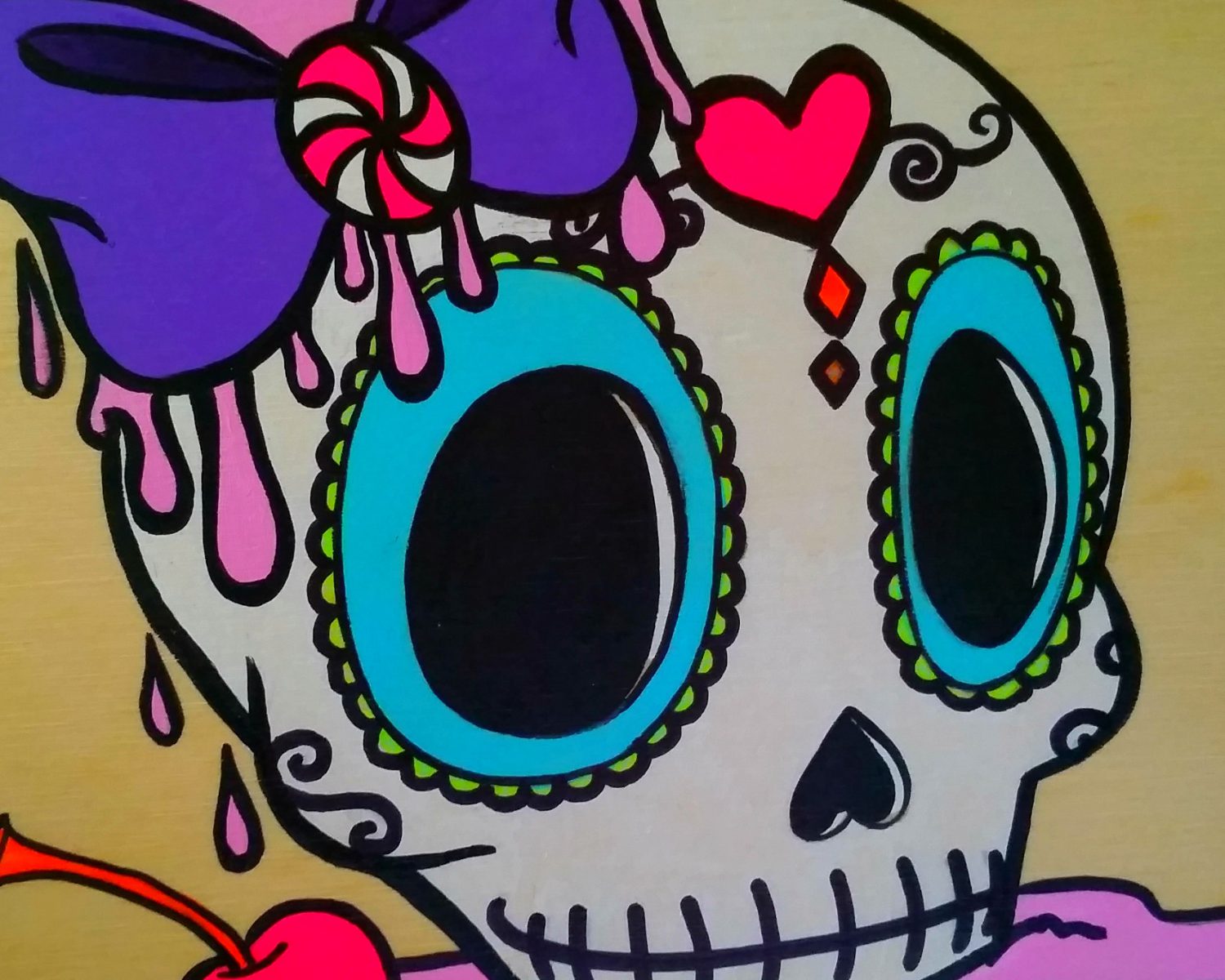 Sugar Skull Painting on Wood: Tutorial Inspired by Dia de los Muertos