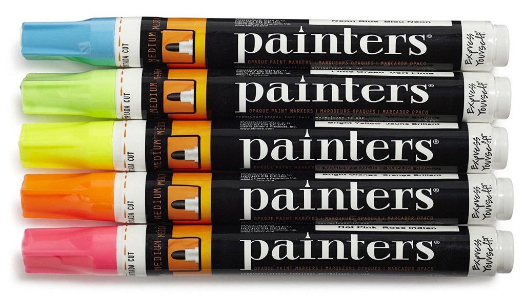 Painters Neon Paint Pens, set of five