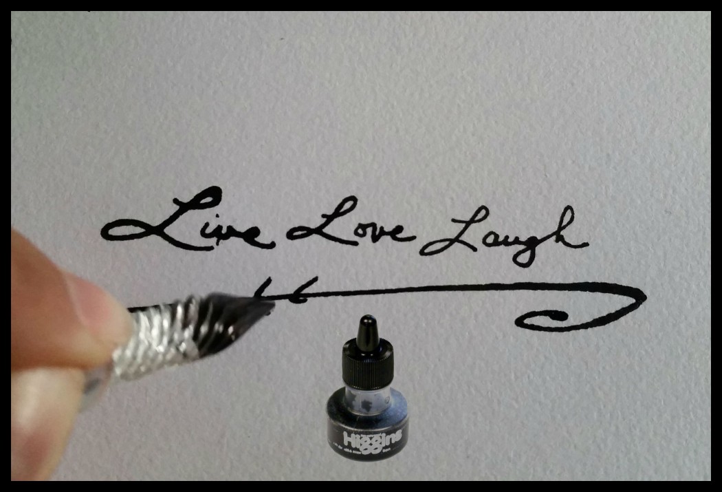 higgins fountain pen india ink tattoo