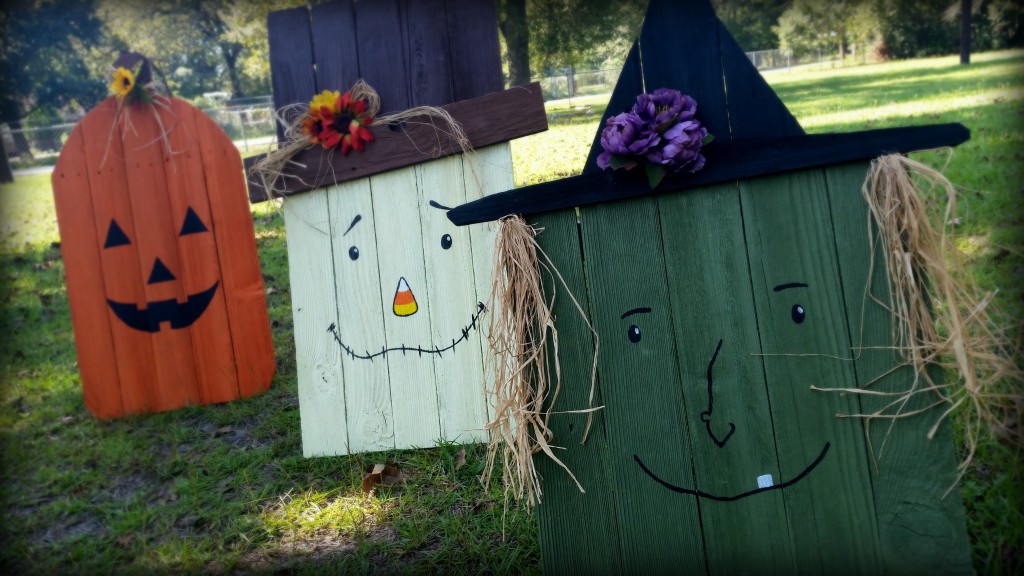 Wooden halloween decorations discount