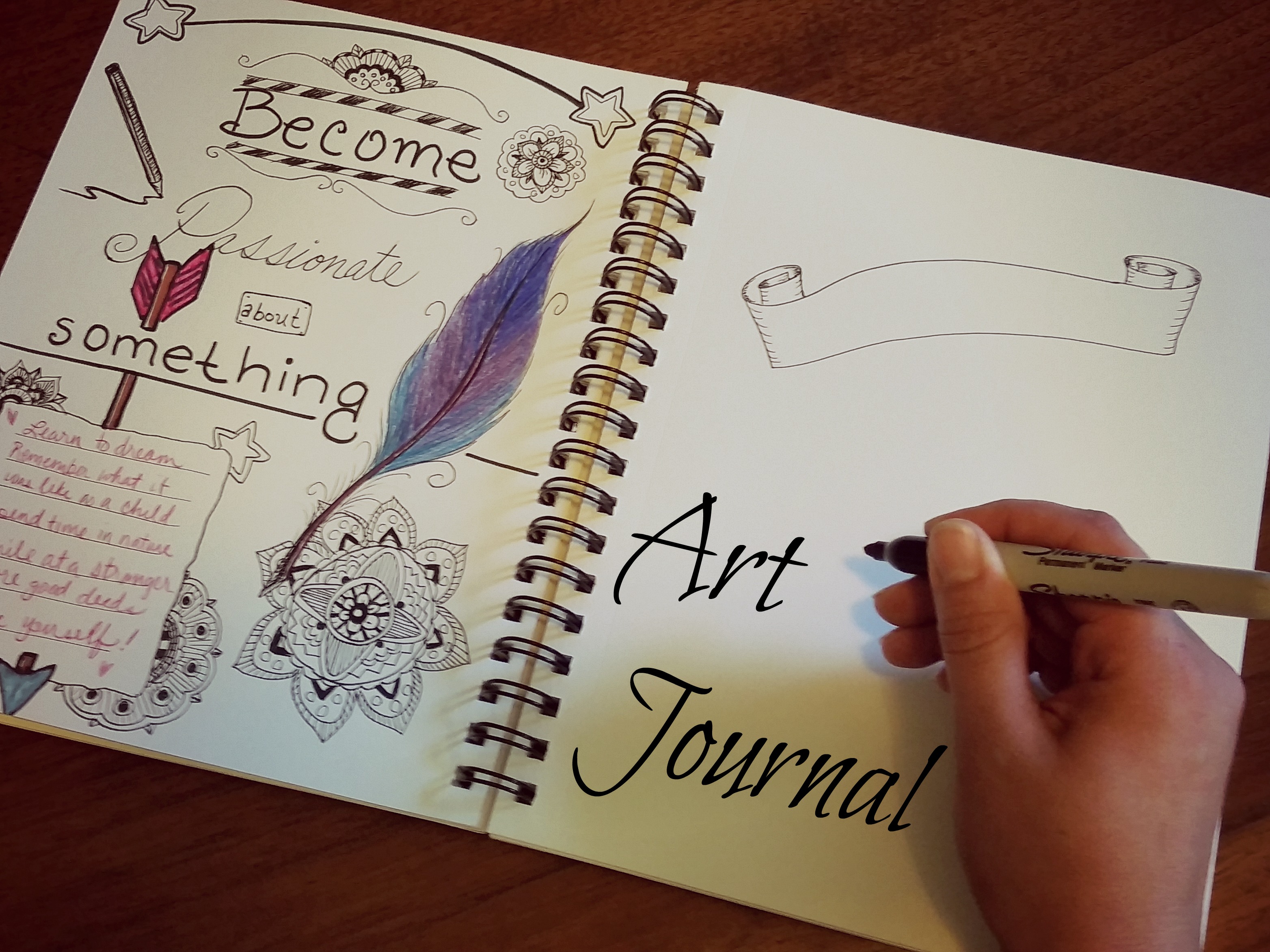 Diary drawing real