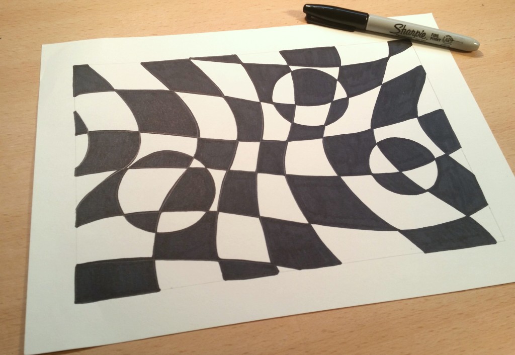 Abstract Checkerboard Art • Art Supply Guide