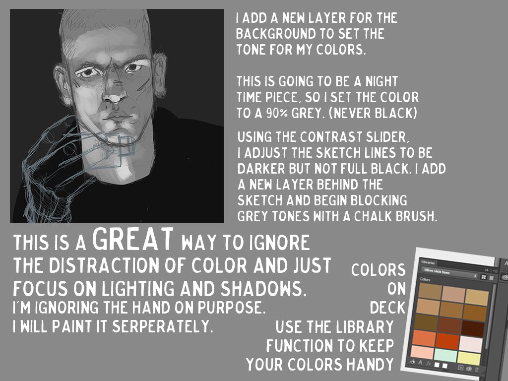 You can find a handy skin tone guide at http://www.deviantart.com/art/SKIN-a-chart-SUPPLEMENT-IMG-145160154