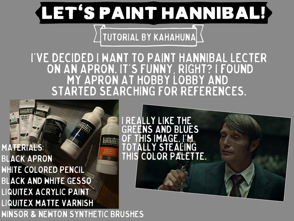 learn how to paint Hannibal Lecter from the TV show