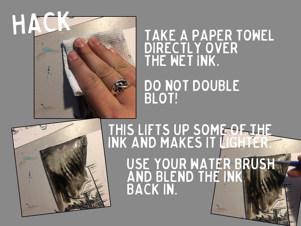 ink hacks: learn how to work with wet ink