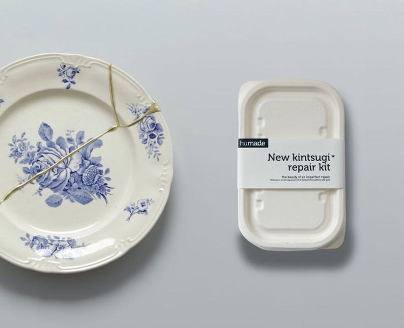 Kintsugi kit beginners repair set tableware English manual included